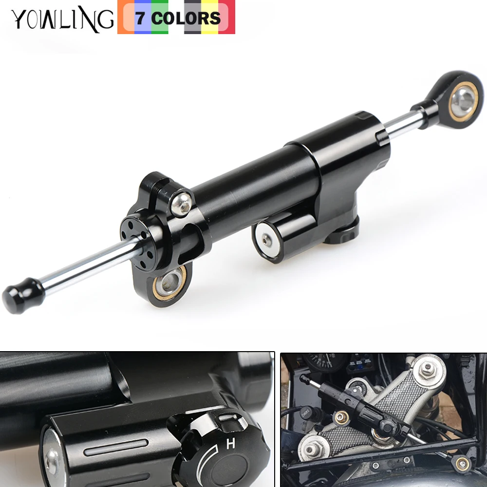 

CNC Damper Steering StabilizerLinear Reversed Safety Control damping FOR Kawasaki Z1000 bajaj pulsar 200ns 200 NS/200 RS/200 AS