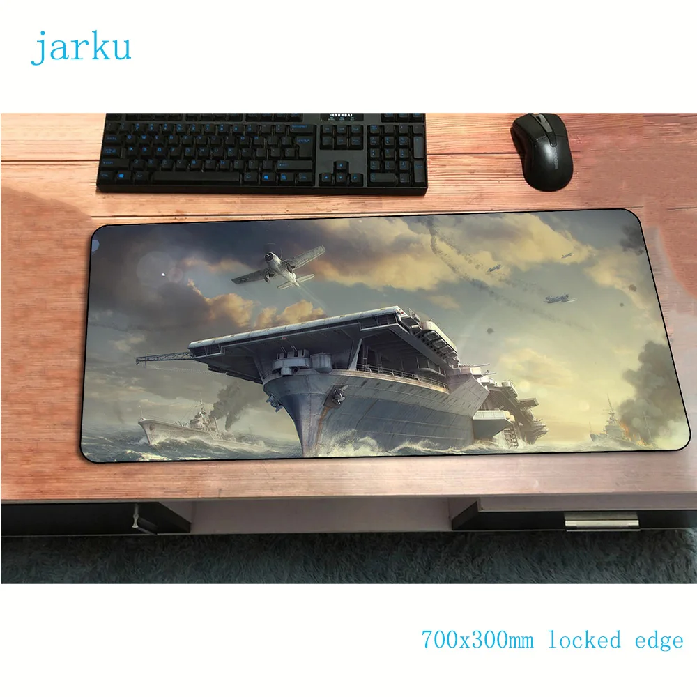 Коврик для мыши world of warships 700x300x2 мм игровой коврик аниме восхитительный офисный