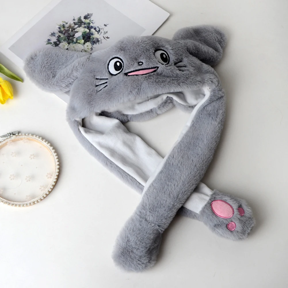 new winter cute cartoon rabbit earrabat hat girls flannel Air-bag ear-lifting hat toy rabbit earrabat hat girls rabbit ear
