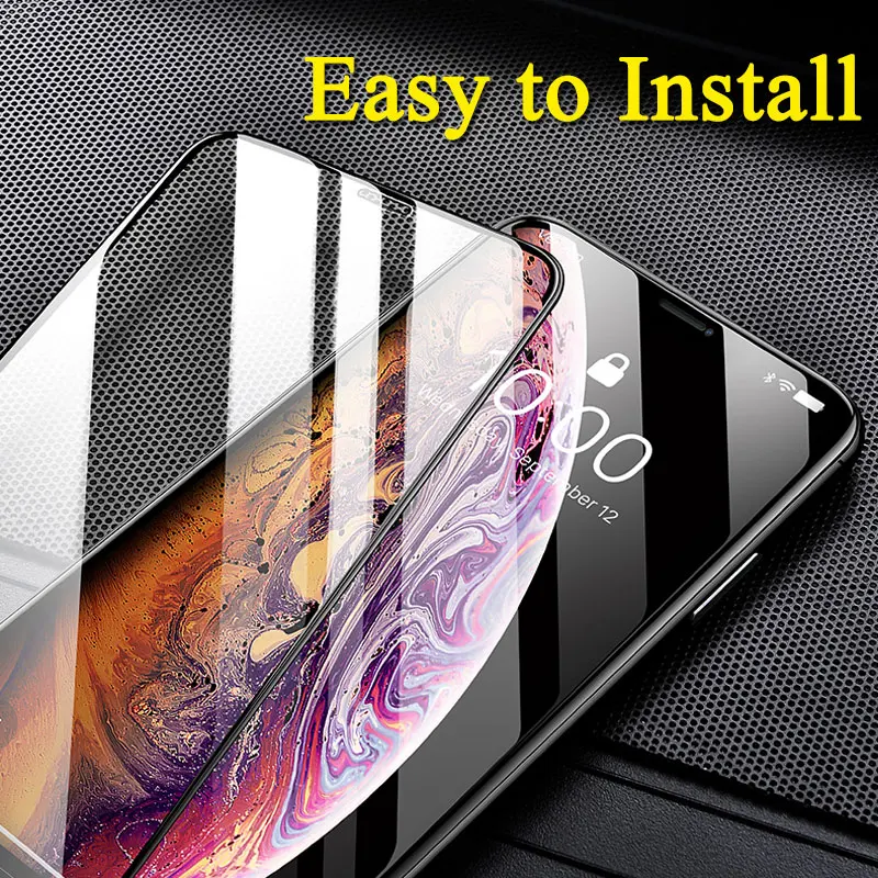 Бронированное Защитное стекло для Apple iPhone Xs Max Xr X закаленное защиты экрана пленка