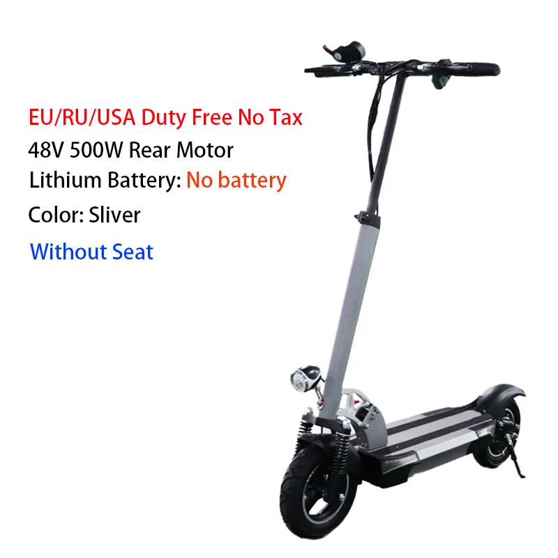 500wNobatterynoseatS Дальнее расстояние 100 км 48V 500w электрический скутер 48V26AH 10 дюймов мощный Электрический скейтборд Patinete трамвай Adulto E скутер - Цвет: 500wNobatterynoseatS