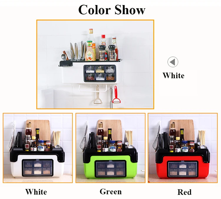 Cordial Shining Kitchen Storage Rack Multi-function Rack Household Combination Seasoning Rack Chopsticks Spoon Storage Rack