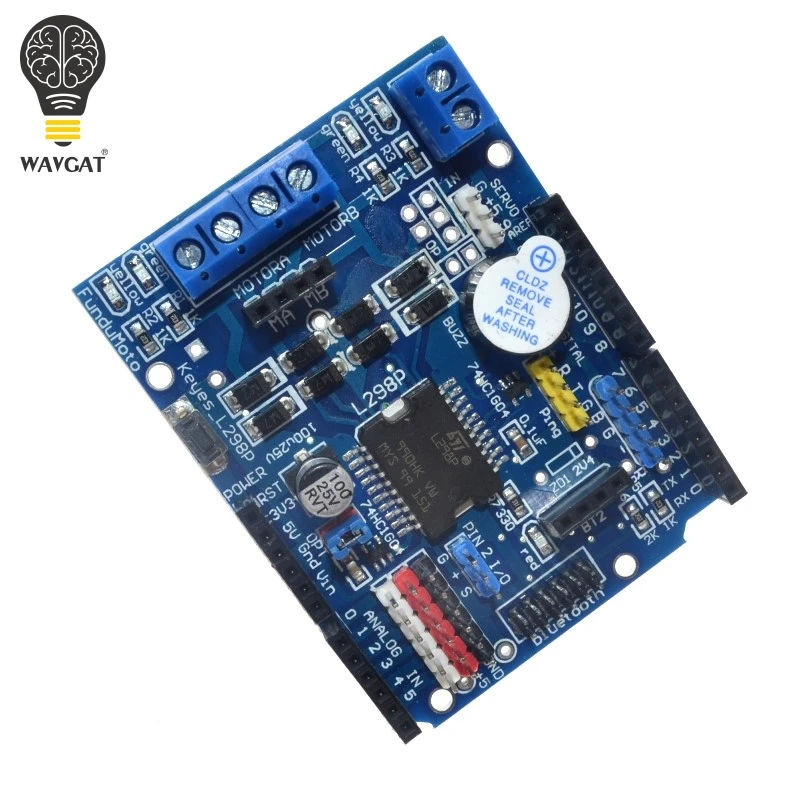 WAVGAT L298P контроллер скорости ШИМ двойной драйвер высокой мощности Bluetooth интерфейс