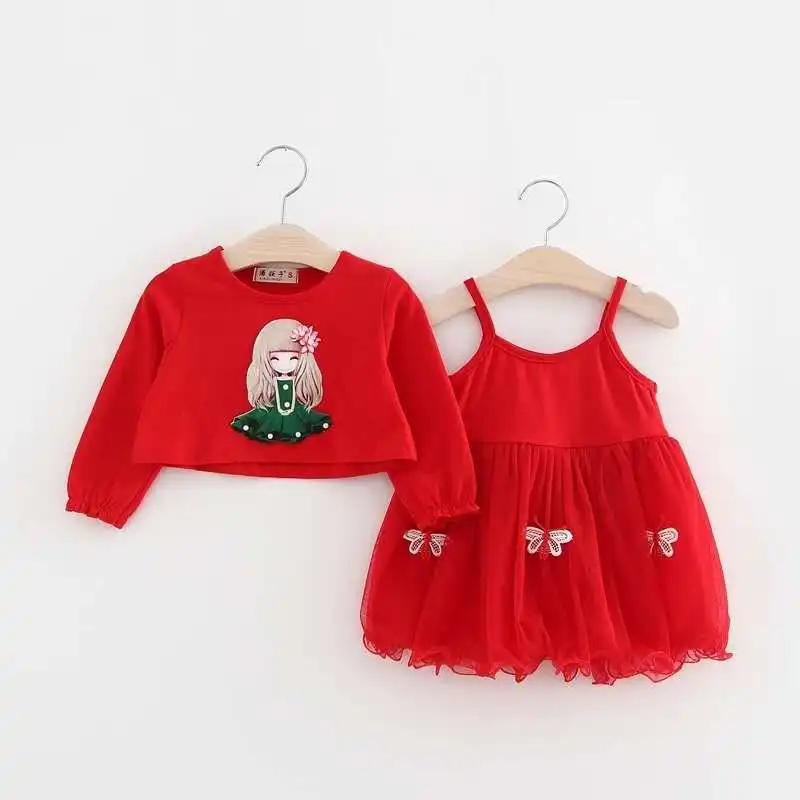 Комплект одежды для маленьких девочек модная одежда на день рождения джинсовый