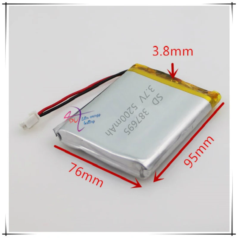 XHR 2P 2 54 5200 мАч 3 7 В с защитной пластиной 387593 полимерный литиевый аккумулятор 387695