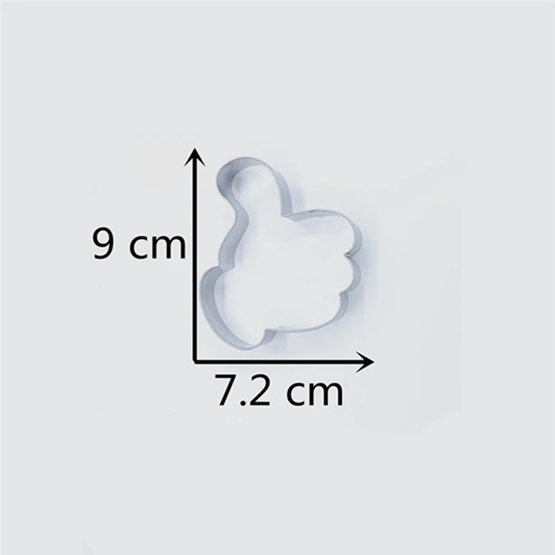 Нож для печенья KENIAO Thumbs Up детского дня рождения 7 2x9 см нож и помадки нержавеющая