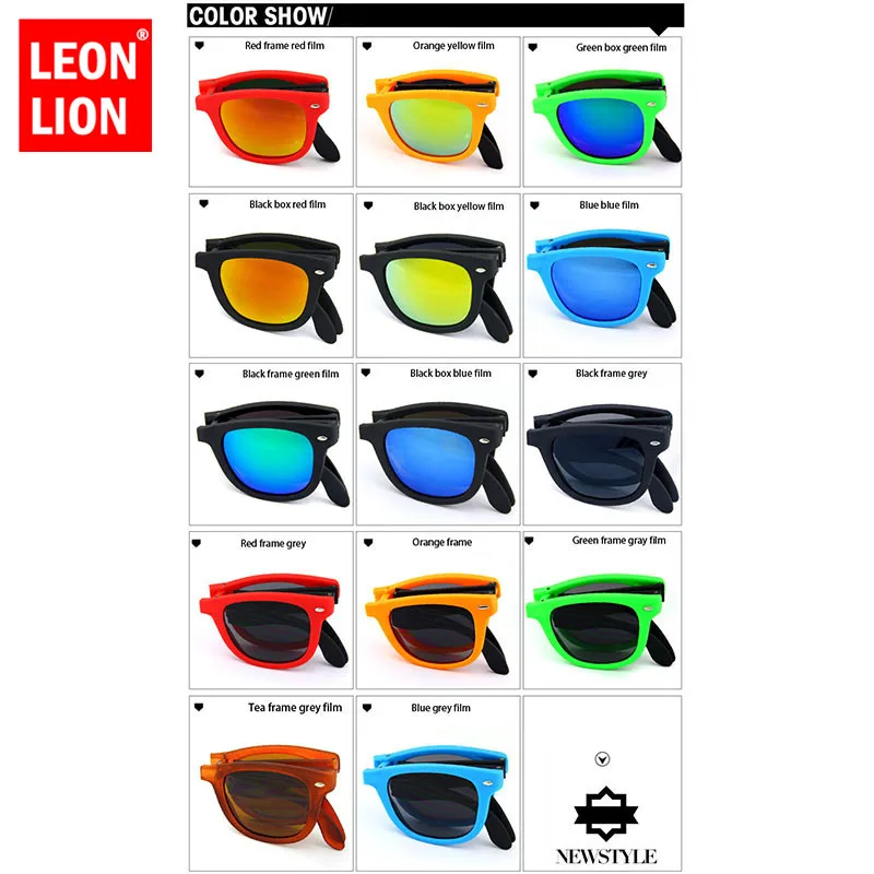 

LeonLion Fold Small Frame Sunglasses Women Vintage Classic Sun Glasses Shopping Travel UV400 Lunette De Soleil Femme