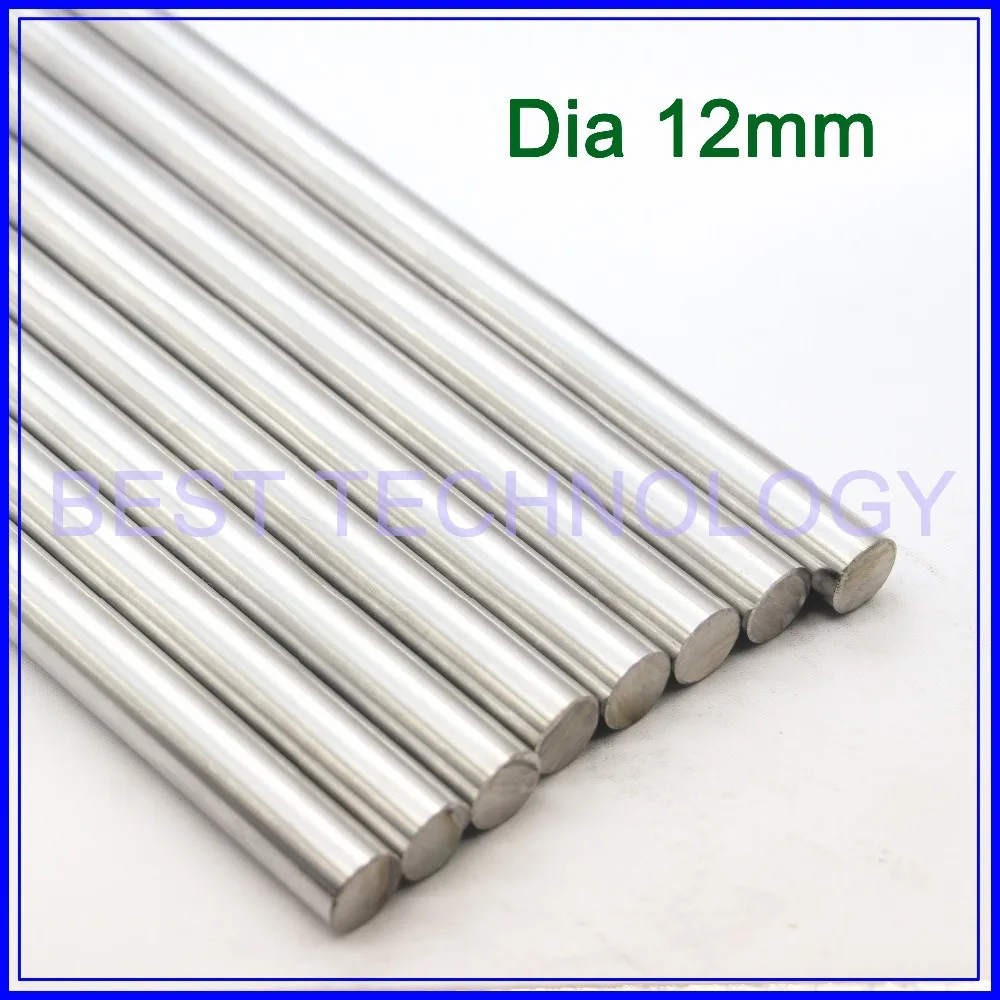 WCS Dia12mm L400mm хромированный цилиндрический линейный рельсовый круглый стержень ВАЛ