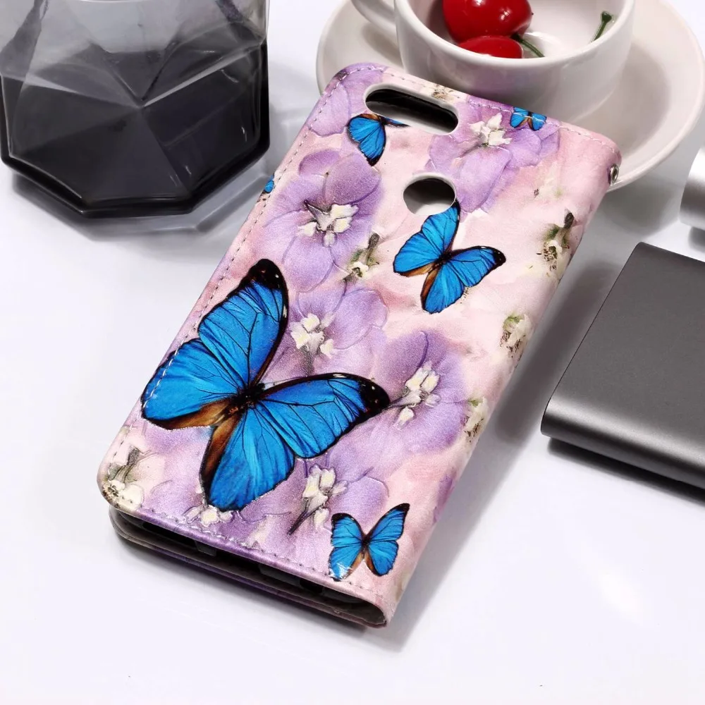 Чехол книжка из искусственной кожи с масляным воском + чехол кошелек для Huawei Y9
