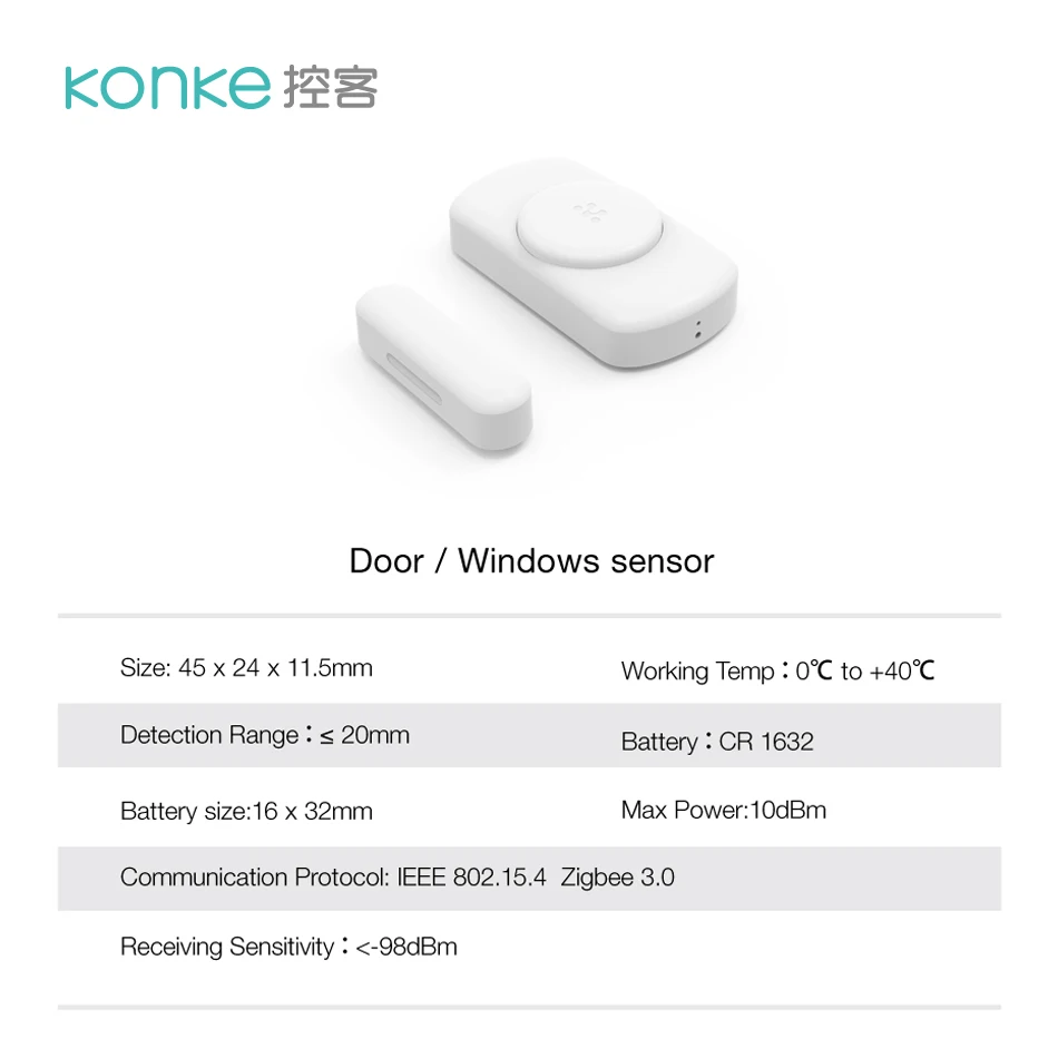 Konke Kit Pro датчик двери и окна функция умного дома дистанционное управление