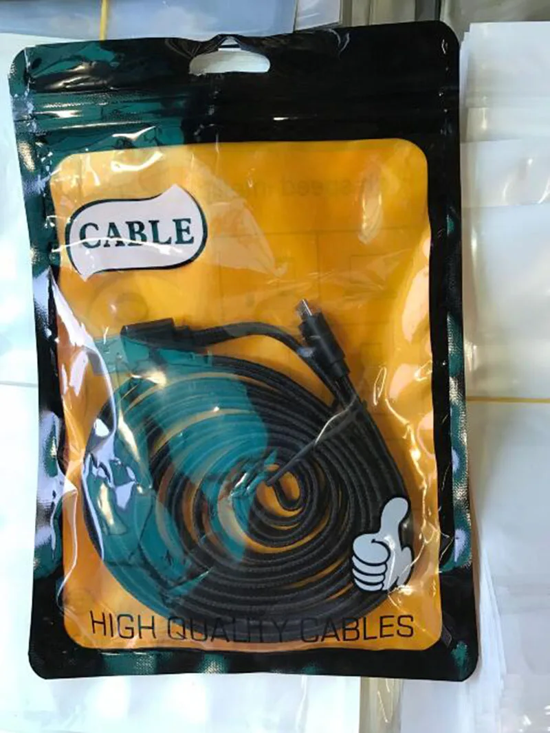 Большой размер 14*20 см Упаковка на молнии Розничная сумка для хранения с