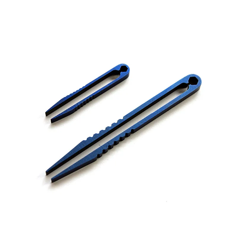 

1PC Large Small Sizes Blue Titanium Alloy Tweezers Outdoor Travel EDC Small Tools EDC Multi Tools Accessories Tools Equipment