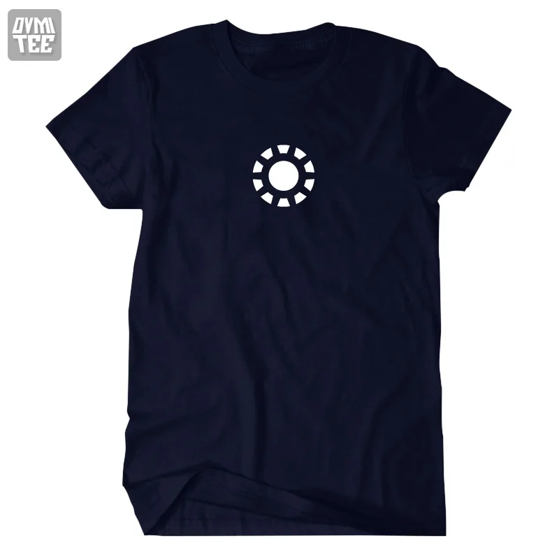 marvl Tony Stark the Iron Man Reaction Energy Ring short sleeve t-shirt men and tshirt tee freeshipping Geek Nerd | Мужская одежда