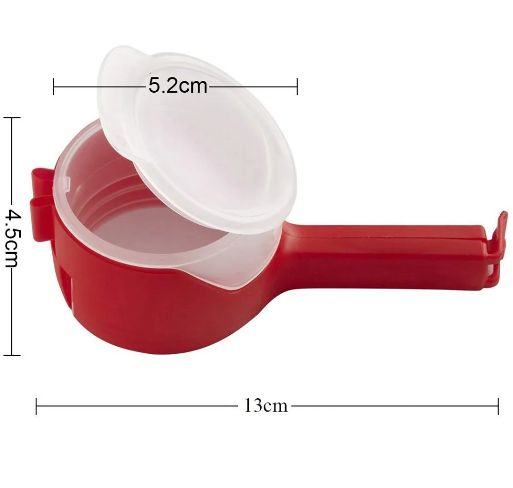5 шт. герметичные зажимы пакеты для ланча чип памяти уплотнительный зажим с жёлоб