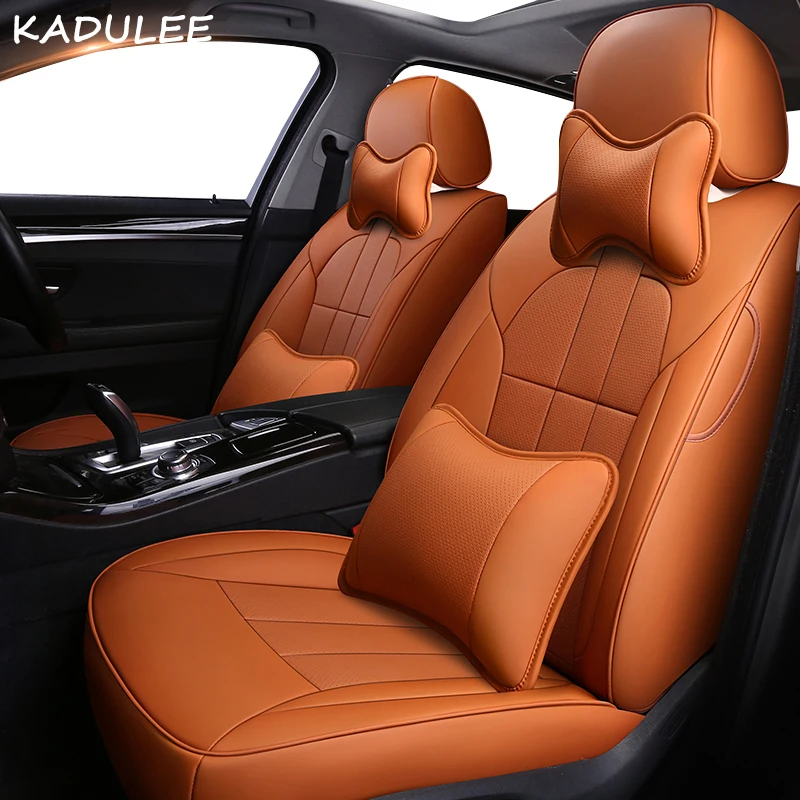 KADULEE кожаный чехол для сидений автомобиля для Honda Elysion Odyssey SHUTTLE FITSHUTTLE INSPIRE UR-V Greiz GIENIA чехлы для сидений автомобилей