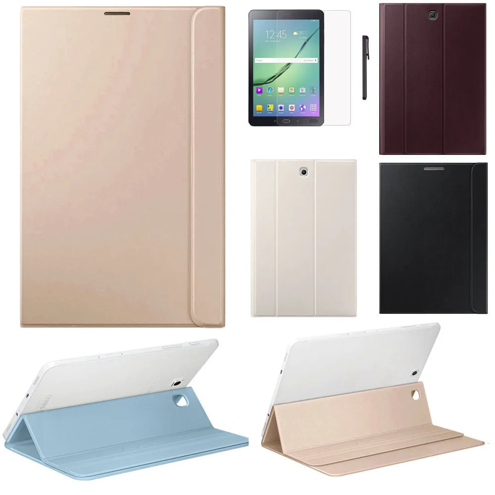 Чехол для Samsung Galaxy Tab S2 8 дюймов T710 T715 + пленка ручка кожаный чехол подставка