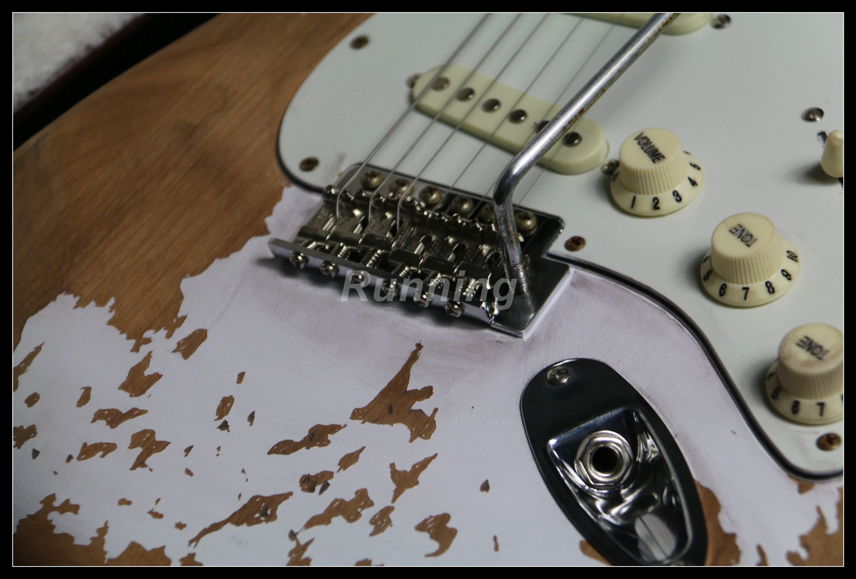 Relic электрическая гитара латунные седла nitrolaquer Stain Finish Heavy 100% ручная работа