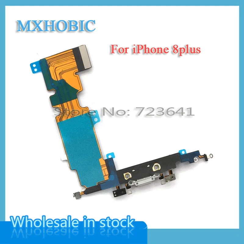 20 шт./лот Новый USB зарядный порт для iPhone 8 8G Plus X док-разъем гибкий кабель с