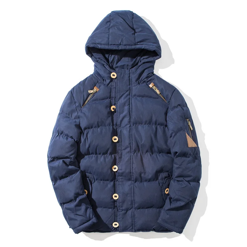 

2018 Winter New Cotton coat Men's Warm Cotton jacket Men's Personality trend Hooded Men's jacket More size M-XL XXL XXXL