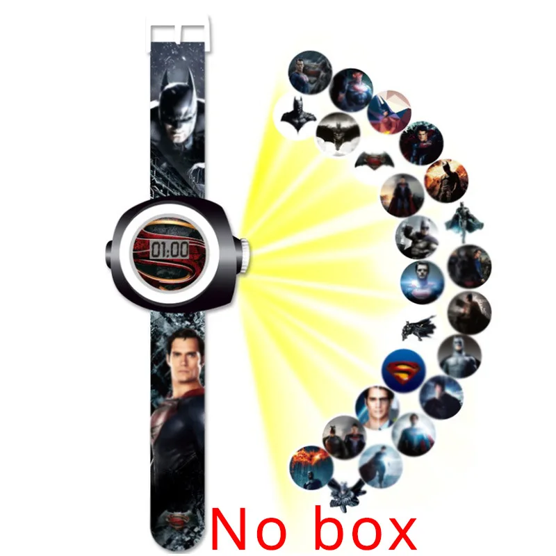 BF no box JOYROX принцесса Человек-паук детские часы проекция мультфильм шаблон Цифровые Детские часы для мальчиков девочек светодиодный дисплей часы Relogio - Цвет: BF no box