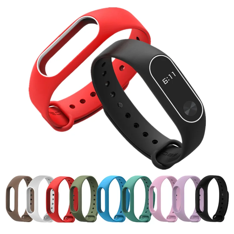 Mi band 2 ремешок аксессуары Pulseira Miband Браслет замена силиконовый смарт-браслет для