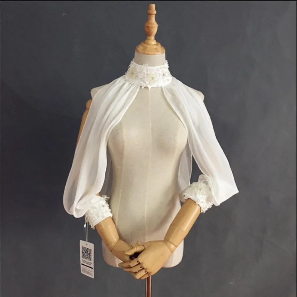 Элегантная шифоновая Свадебная куртка свадебная накидка шаль болеро женское