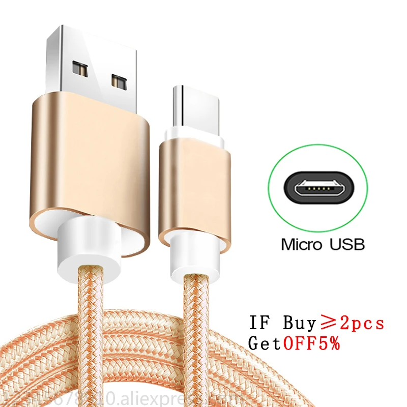 Нейлоновый Плетеный Micro USB кабель 1 м для синхронизации данных lightning Кабель