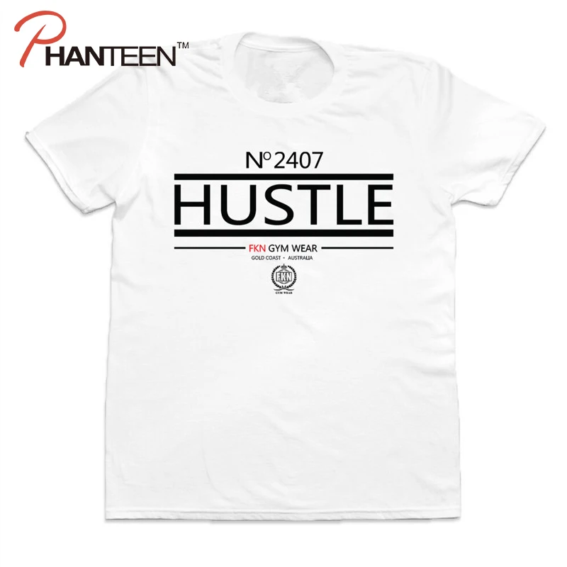 ACHIEWELL HUSTLE Bulking брендовая мужская футболка для бодибилдинга фитнеса 100% хлопок