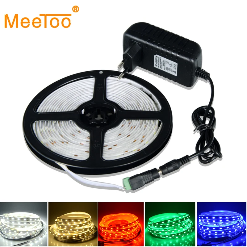 Светодиодная лента 5630 RGB водонепроницаемая 5 м 300 светодиодов 12 в пост. Тока гибкий