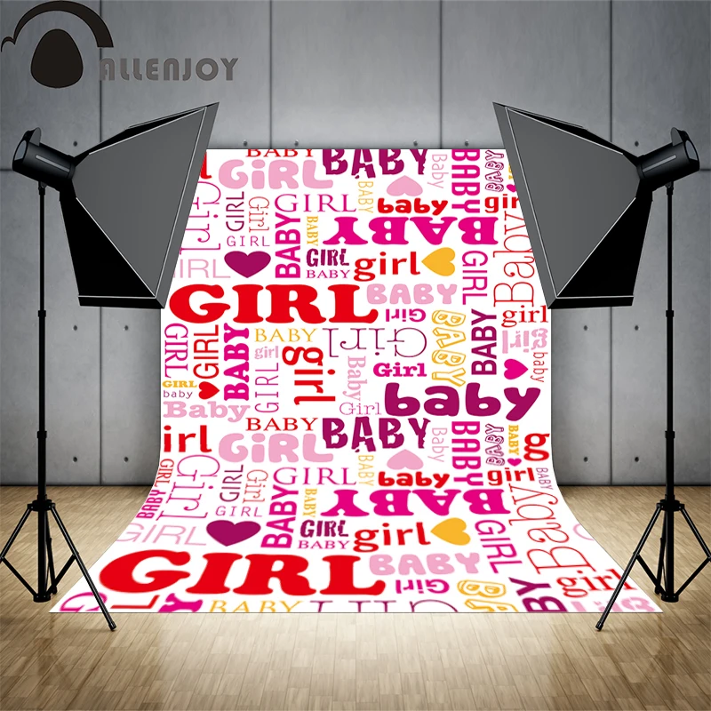 Allenjoy фоны для фотосъемки девочка ребенок крутой розовый граффити фон новый год |