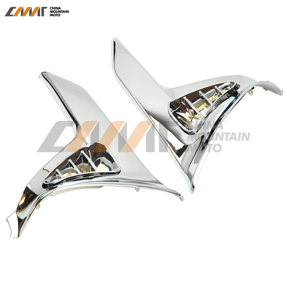 

Chrome Saddlebag Scuff Covers Trims For Honda GL1800 GOLDWING 2001-2011 New