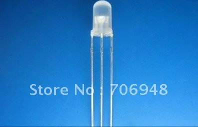 

diffused 1000pcs/lot 3mm bi-color(yellow@blue) led diode