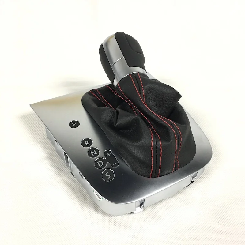 BODENLA Кожа Красная строчка на DSG рукоятка для рычага переключения передач крышка для VW Golf 6 MK6 GTI Jetta MK6 GLI