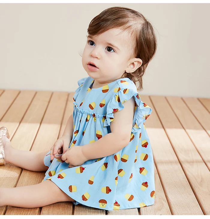 BalabalaBaby/Новинка года; комплект одежды для девочек; сезон лето; тонкая одежда с принтом для малышей; комплект из двух предметов