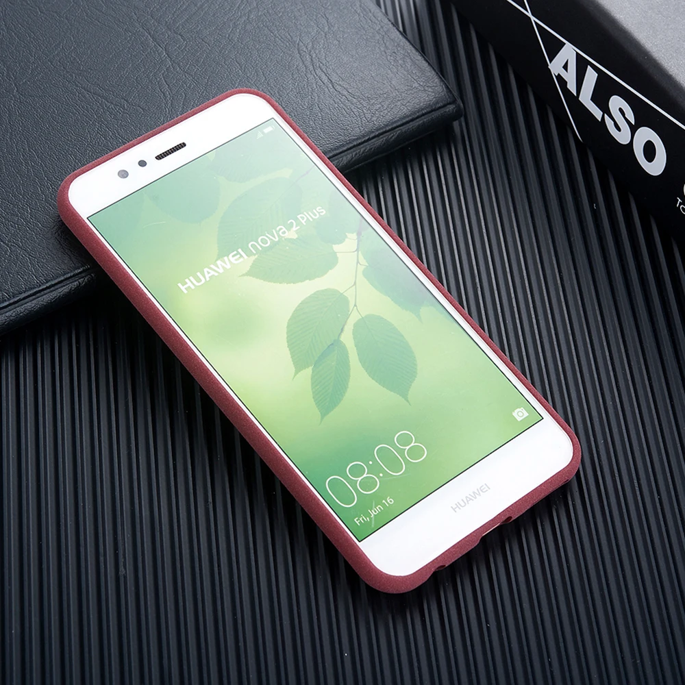 Матовый чехол для Huawei Nova 2 Plus простые Чехлы мягкие тонкие сотовых телефонов чехлы
