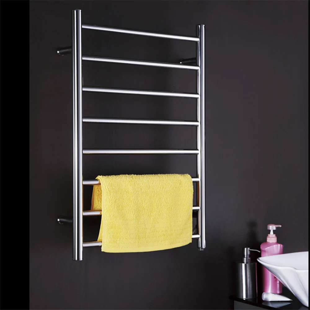 

Light Polish Stainless Steel 304 Electric Wall Mounted Towel Warmer,Bathroom Accessories Racks,Heated Towel Rail TW-RD4