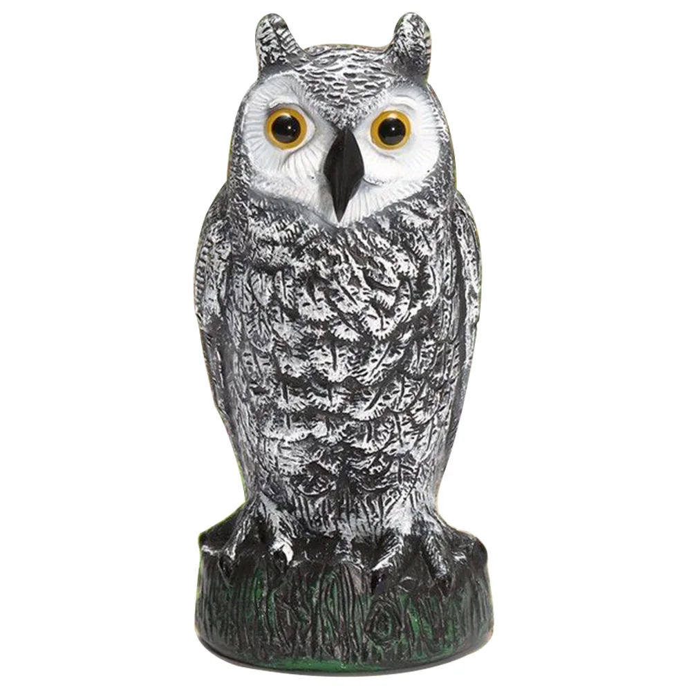 Decorative Repeller PE Large Standing Outdoor Yard Scarer Fake Owl Hunting Decoy Simulation Deterrent Practical Garden | Спорт и