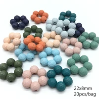 dark color facial pearls six sided beads diy crafts jewellery manufacture sewing accessories 20 piecesbag