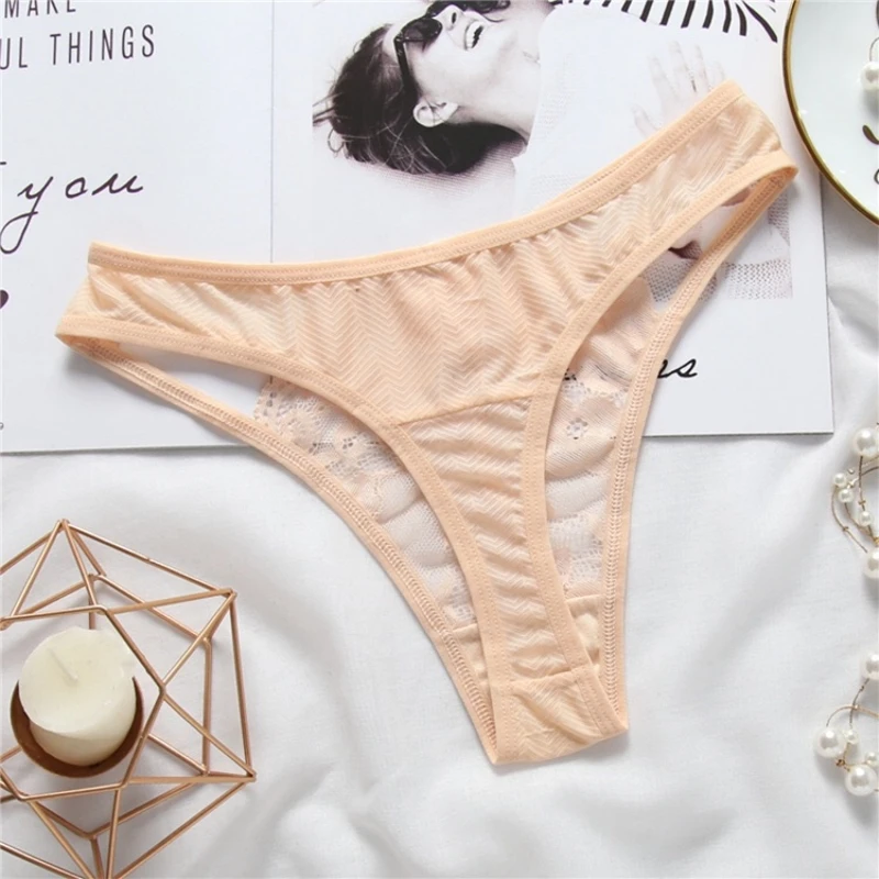 Бесшовное нижнее белье женские трусики стринги прозрачные сексуальное