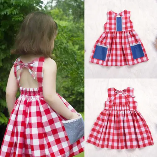 Новинка 2018 Новое поступление детское летнее платье для маленьких девочек