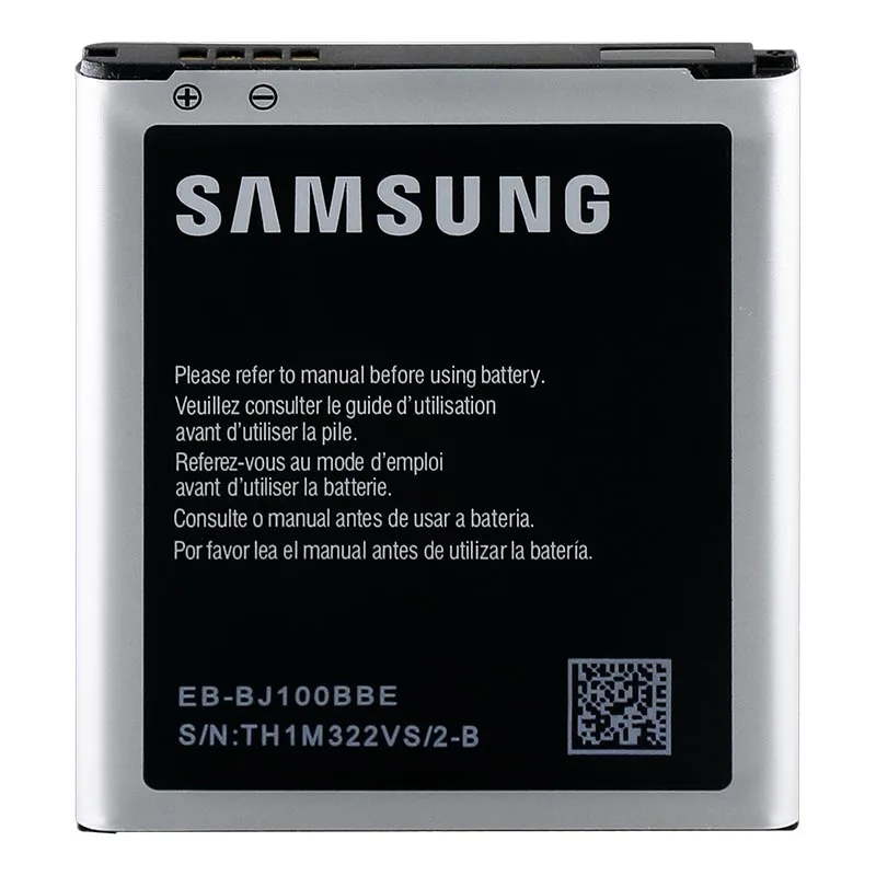 Оригинальный samsung Galaxy J1 (2015) Замена батареи J100 J100F J100H J100FN 4G 1850mAh EB BJ100BBE Аккумуляторы