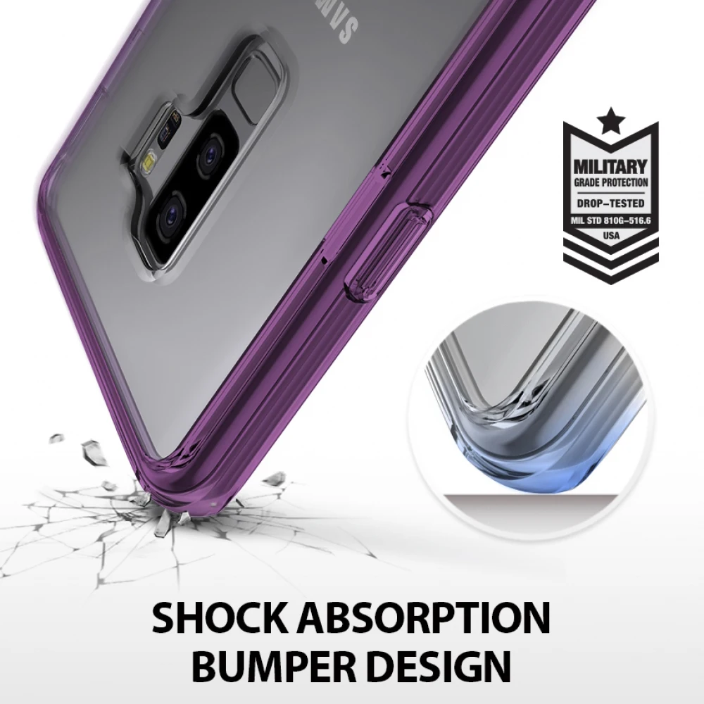 Ringke Fusion для Galaxy S9 чехол гибкий термопластичный полиуретан и порошковое покрытие