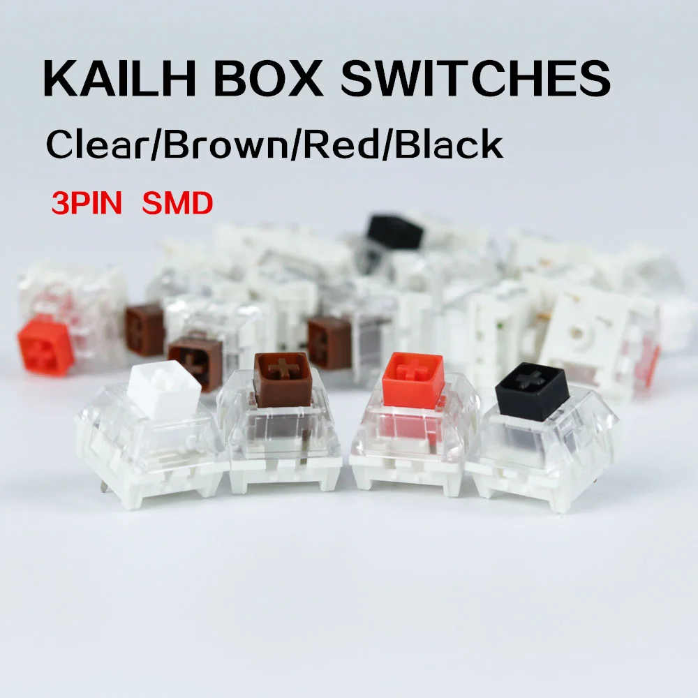 Kailh Box Switches черный красный коричневый белый RGB SMD переключатели пылезащитный