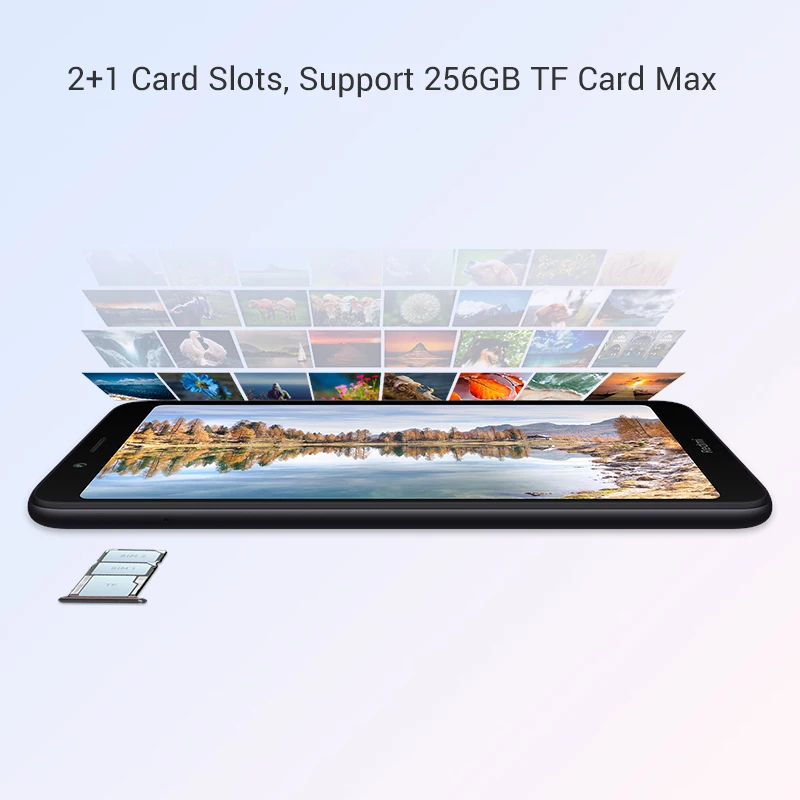 Xiaomi Redmi 7A смартфон с восьмиядерным процессором Snapdargon 439 ОЗУ 2 Гб ПЗУ 16 ГБ 5 45 &quot 4000