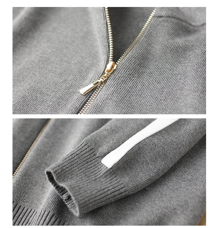 

Fashion Women Zipper Jacket Coats+ Pencil Pants Suits Knitted Sweaters Long Sleeve Casual Trousers 3pcs Sets Woman Playsuit