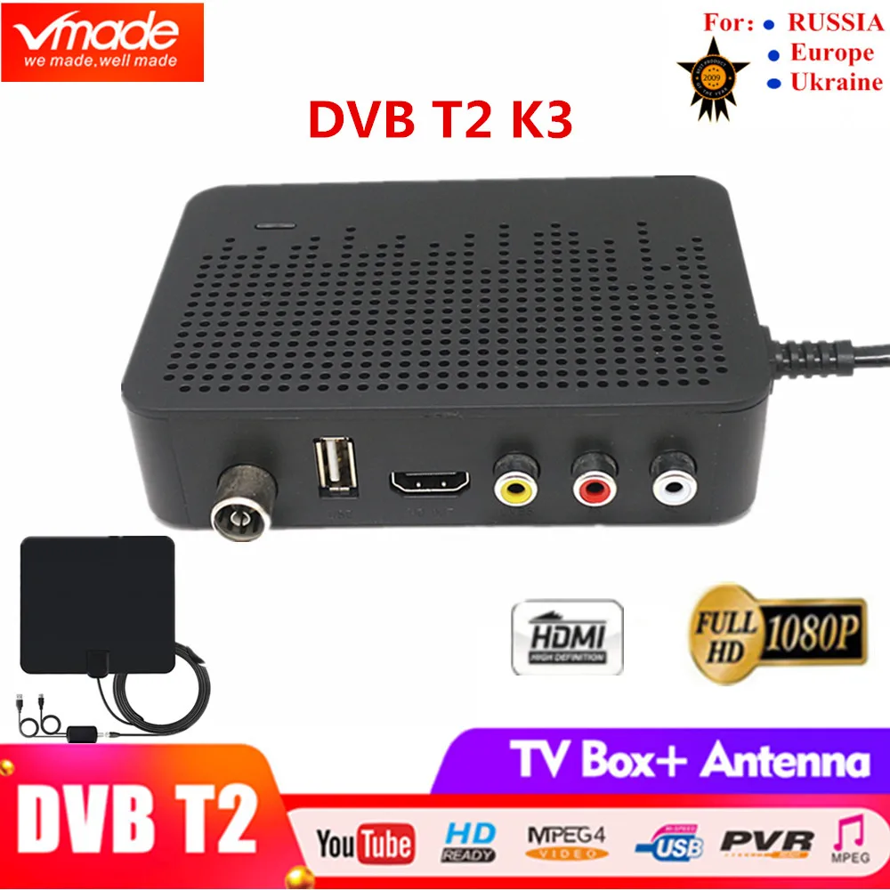 Vmade DVB T2 ТВ тюнер цифрового приемник коллокации антенна HB01 телевизионная