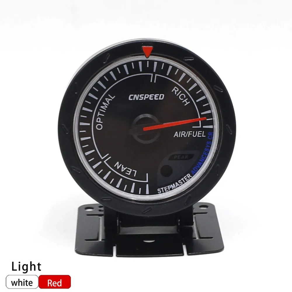 Air Fuel Ratio Gauge CNSPEED 60 мм вольт метр Температура воды Температура масла Датчик турбо Boost датчик масла пресс метр выхлопных газов датчик температуры EGT/EXT Вакуумный датчик - Цвет: Air Fuel Ratio Gauge