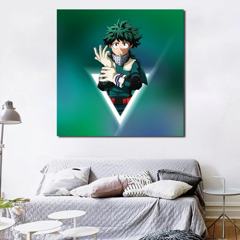 My Hero academic Deku обои холст картина печать спальня детская комната Домашний декор