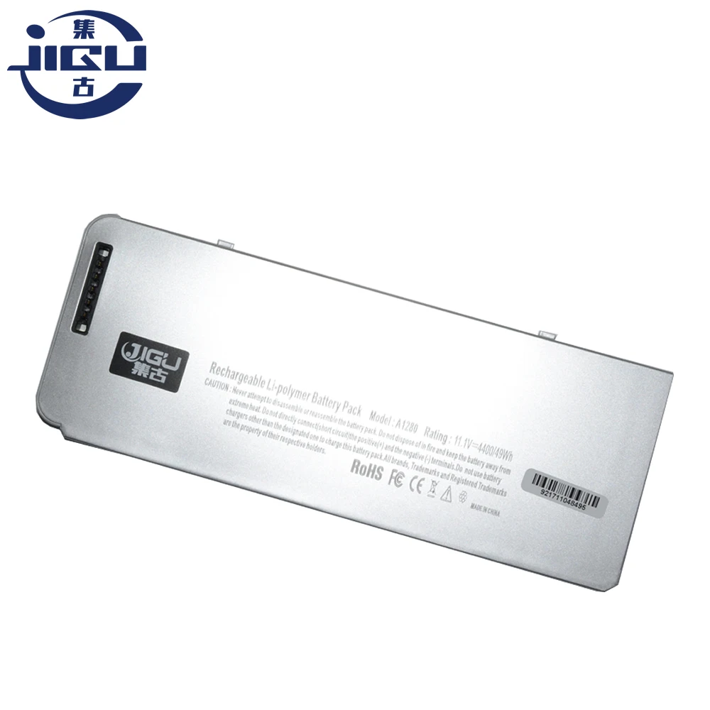 

JIGU Silver A1280 Laptop Battery For Apple MacBook 13" MB771J/A MB771*/A A1278 MB771 MB466*/A MB771LL/A 11.1V Plastic Shell