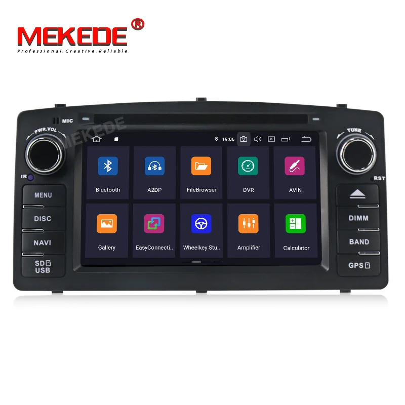 MEKEDE DSP 2 ГБ ОЗУ 16 Гб ПЗУ Android 9 0 четырехъядерный автомобильный аудио dvd плеер gps для